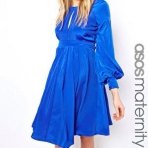 Flattering ASOS Maternity Royal Blue Dress
